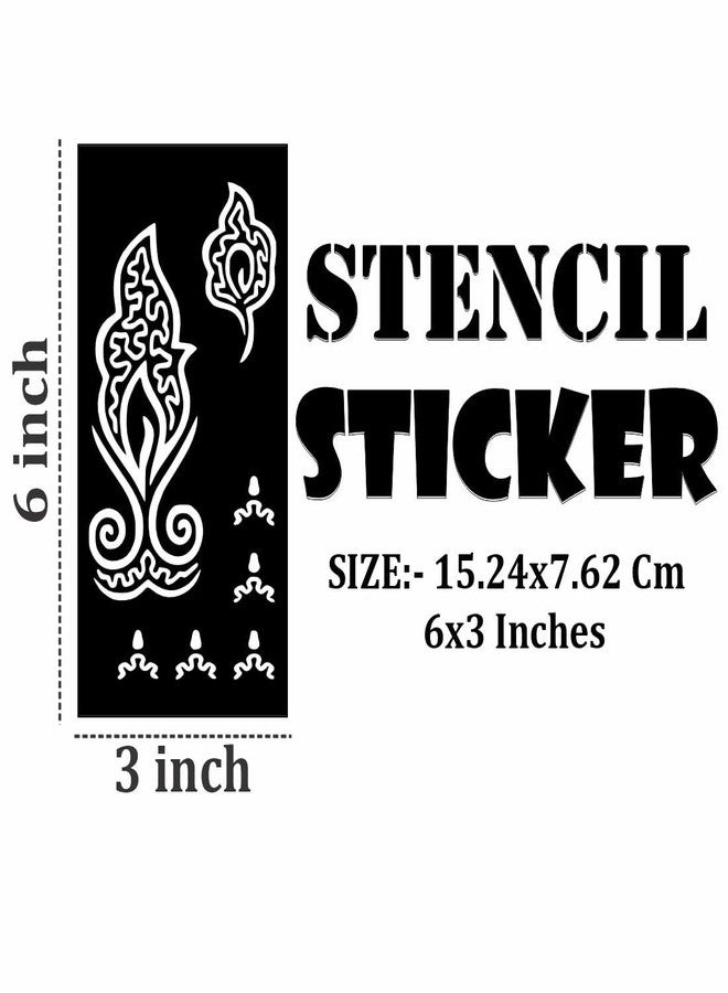 ORDERSHOCK Easy Drawing Mehndi Design Sticker for Safe and Fun Use by Children - Image 4